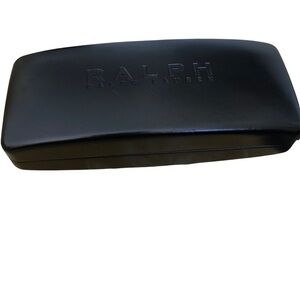Ralph Lauren Black Hard Sunglass Eyeglass Case Black Lined In Velvet